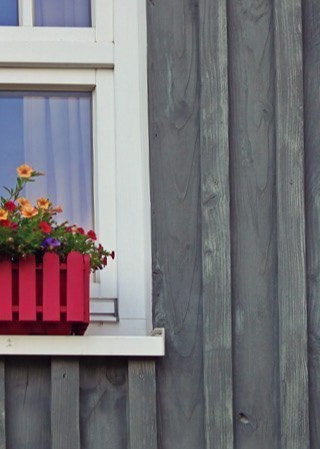Holzfassade rustikal